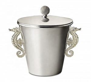 Logo personnalisable seau à glace hippocampe en acier inoxydable et barre en métal ensemble d'outils pour la fabrication de cocktails maison bars événements et restaurants - Product Image 3