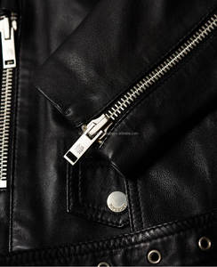 2022 Automne Hiver Collection À La Mode Dames En Cuir De Mouton Vestes En Gros Chine Fabricant Street Style Stripe - Product Image 1