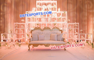 <b>Wedding</b> Stage Back <b>Wall</b> Paisleys <b>Decorations</b> Latest Design <b>Wedding</b> Backdrop Panel Stylish Fiber Paisleys Decor - Product Image 4