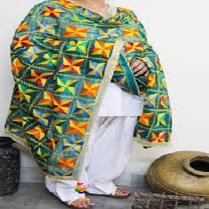 Mirror Embroidered Dupatta For Women And Girls Hijab <b>Shawl</b> Handmade <b>Wrap</b> Phulkari Dupatta for women - Product Image 2