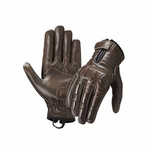 Gants de moto personnalisés professionnels quatre saisons, coupe-vent, en cuir, pour course, moto, bobber, motocross, extérieur - Product Image 1