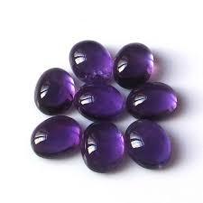 Piedra preciosa suelta de Color púrpura amatista Natural 100% exclusiva, forma ovalada brillante, fabricación de joyas hechas a mano, piedra de corte facetada - Product Image 4
