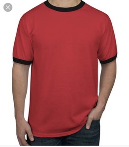 Vente en gros directement de l'usine OEM personnalisable nouvelle mode à la mode sonnerie t-shirt tissu jersey respirant grande taille logo avant - Product Image 3