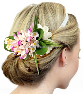 อุปกรณ์เสริมผมดอกไม้โฟม Rhynchocentrum ดีไซน์แบบฮาวายมีสไตล์ที่ไม่ซ้ำกันคลิปผูกบาร์ผูกหมุด - Product Image 1