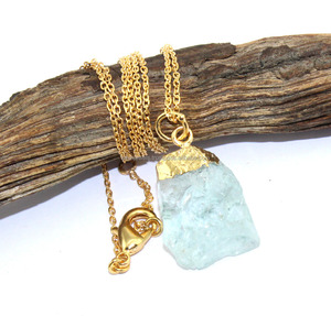 Colgante de Piedra de Aguamarina, joyería hecha a mano - Product Image 2