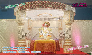 Mandap de mariage traditionnel du sud de l'Inde, décoration de mandap de mariage du sud de l'Inde, derniers modèles de mandaps de mariage, événement au Nouveau-Mexique - Product Image 4