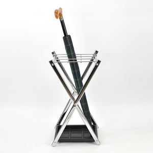 Soporte plegable para paraguas, acabado en cromo, con 9 orificios - Product Image 2