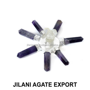 Jilaniagate의 베스트 바이 타이거 아이 엔젤 에너지 발생기 7 펜슬 포인트 크리스탈 최고 품질 준 보석 석영을위한 - Product Image 5