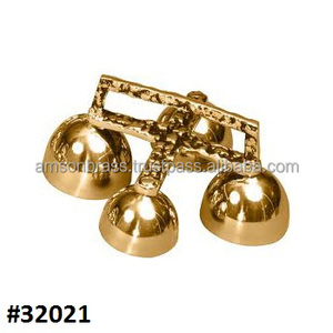 Sonnette portative d'église à 4 sons, en laiton massif - Product Image 4