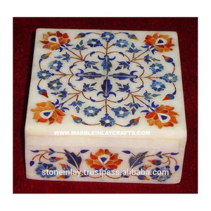 Marble Inlay Jewelry <b>Box</b> - Product Image 1