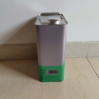 Bidon en fer blanc de 4L style F pour huile moteur, emballage de lubrifiant, étanche, résistant à la rouille, avec bouchon à vis, fourni par le fabricant OEM
