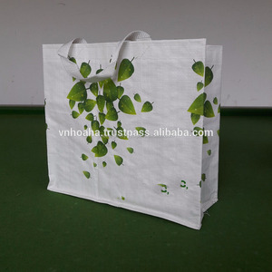 ถุงช้อปปิ้งผ้า PP ทอ พร้อมหูหิ้ว PP สีตามสั่ง ฟิล์ม OPP เงา และราคาถูก - Product Image 2