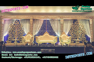 Jodha Akbar ของตกแต่งบนเวทีที่สวยงาม,ชุดเวทีงานแต่งงานดีไซเนอร์สำหรับตกแต่งเวทีงานแต่ง - Product Image 5