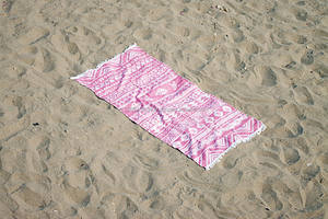 Aztec Peshtemal ผ้าขนหนู-PEST-AZT-PNK ผ้าขนหนูตุรกีขายส่ง Jacquard ทอคอลเลกชันผ้าฝ้าย100% - Product Image 2