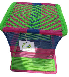 Article en stock Tabouret pouf en bambou massif à bas prix Tabouret pouf à roseau classique pour Patio Jardin Salon Hôtel Console incrustée d'os - Product Image 1