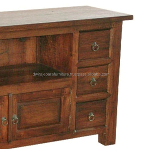 MUEBLES DE MADERA PARA INTERIOR - MUEBLES DE INDONESIA, MUEBLE PARA TV DE MADERA DE TECO CON 6 CAJONES Y 2 PUERTAS - Product Image 2