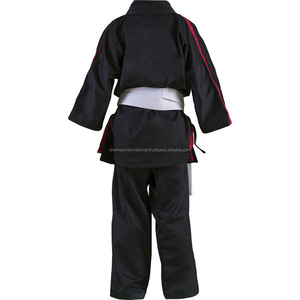 SHEMAX 2024 OEM TOP QUALITY HOT SELLING Top Quality Hot Selling Custom Wholesale Martial Arts Suit en noir/rouge - Product Image 3