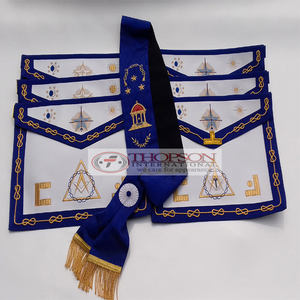 เครื่องราชอิสริยาภรณ์เมสัน ระดับ 31 องศา AASR ผ้าคลุมไหล่และสายสะพาย-เครื่องราชอิสริยาภรณ์ฟรีเมสัน พร้อมป้ายปัก ทำจากผ้าฝ้าย หนัง และริบบิ้น - Product Image 5