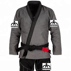 Alta por encargo bordado BJJ Gi cómodo algodón brasileño Jiu-Jitsu Taekwondo ropa deportiva contraste costura hecho Pakistán - Product Image 2