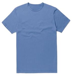 Camiseta de algodón para hombre, camisa en tela vaquera azul, promoción, gran oferta - Product Image 1