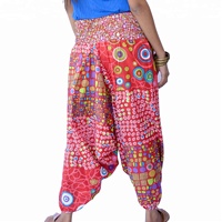 Pantalones Harem de Algodón Ligero para Verano, Estilo Hip Hop, Ecológicos, para Hombre y Mujer, Talla Grande, Transpirables, Estampado Naranja