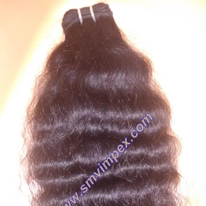 Solo extensión de cabello indio de la india Cabello humano de buena calidad de la india Pelos humanos suaves - Product Image 2