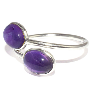 Amatista púrpura de forma ovalada Virtual, anillo de Plata de Ley 925, fabricante de joyería de piedras preciosas, joyería de plata de moda - Product Image 3