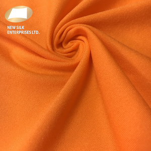 Orange vif extensible 4 voies en nylon spandex tissu pour t-shirt - Product Image 2