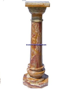 Fregaderos de baño de Pedestal de ónix rojo múltiple de montaje de grifo de un solo orificio de alta calidad para lavabo de piedra y mármol de hogar o Hotel - Product Image 1