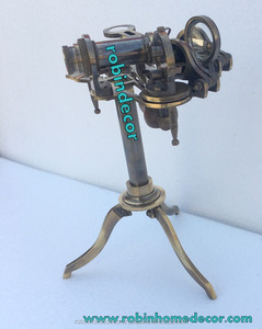 โบราณทะเลที่มีคุณภาพที่ดีที่สุดทางทะเล ~ SEXTANT ทองเหลือง ~ SEXTANT พร้อมขาตั้ง - Product Image 1