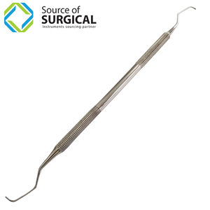 Ensemble d'instruments chirurgicaux en acier inoxydable Gracy : détartreur dentaire manuel et curettes, certifié CE, classe I - Product Image 2