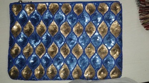 Bolso de mano liso ecológico con cuentas - Product Image 3