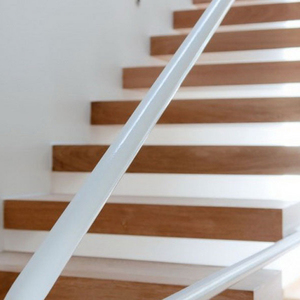 Escalera Flotante de Madera de Roble Prima Interior con Peldaños de Madera, Pasamanos Decorativo de Madera Recta - Product Image 3