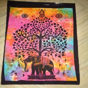 พรมคอตตอนหลากสีพิมพ์ลายชีวิตต้นไม้แขวน/โปสเตอร์2024ใหม่เทคนิคการถักนิตติ้งขายส่งในอินเดีย - Product Image 2