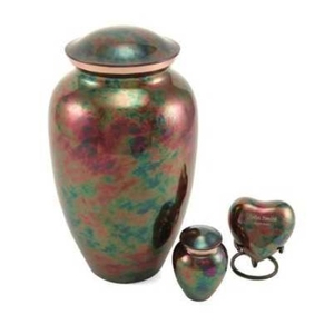 Crmesson-urnas funerarias de Metal para adultos, urnas de cremación con grabado brillante, de latón/aluminio, estilo americano/europeo - Product Image 2