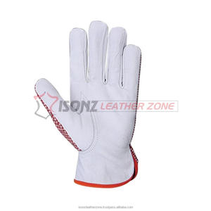 Gants de travail ISONZ Leather Zone, pour la construction, le jardinage, avec doublure en coton, anti-impact, adaptés aux produits alimentaires, 10 pouces, usage général extérieur - Product Image 3