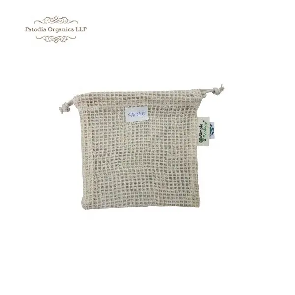 Zertifizierte Mesh-Tasche aus Bio-Baumwolle in Export qualität für Verpackungen