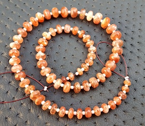 Hecho a mano suave FORMA DE Rondelle piedra solar natural Fabricación de piedras preciosas joyería hermosas cuentas al por mayor fabricante - Product Image 2