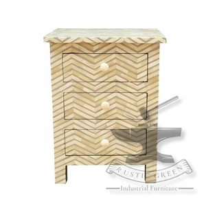 Mesa auxiliar con incrustaciones de hueso versátil con cajones para dormitorio, taller, Bar, sala de estar, entrada de Hospital, escuela o apartamento - Product Image 5