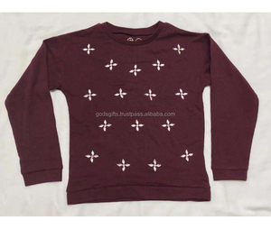 T-shirt manches longues col ras du cou pour enfants, festival et personnalisé, à la mode, avec impression de Pigment OEM - Product Image 2