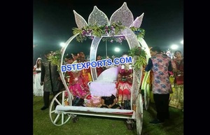 Carruaje de caballos de la Cenicienta, juguete de lujo para bodas, Buggy de la Cenicienta - Product Image 2