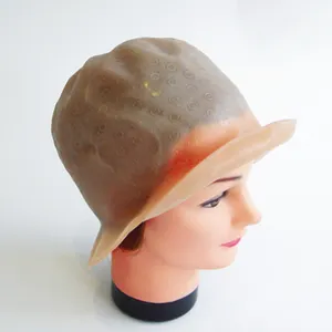 Highlighting CAP FOR MECHES LORY + Anatomic Hook - LIGHT BROWN - Dyeing Coloring Hair - Italy - EGO