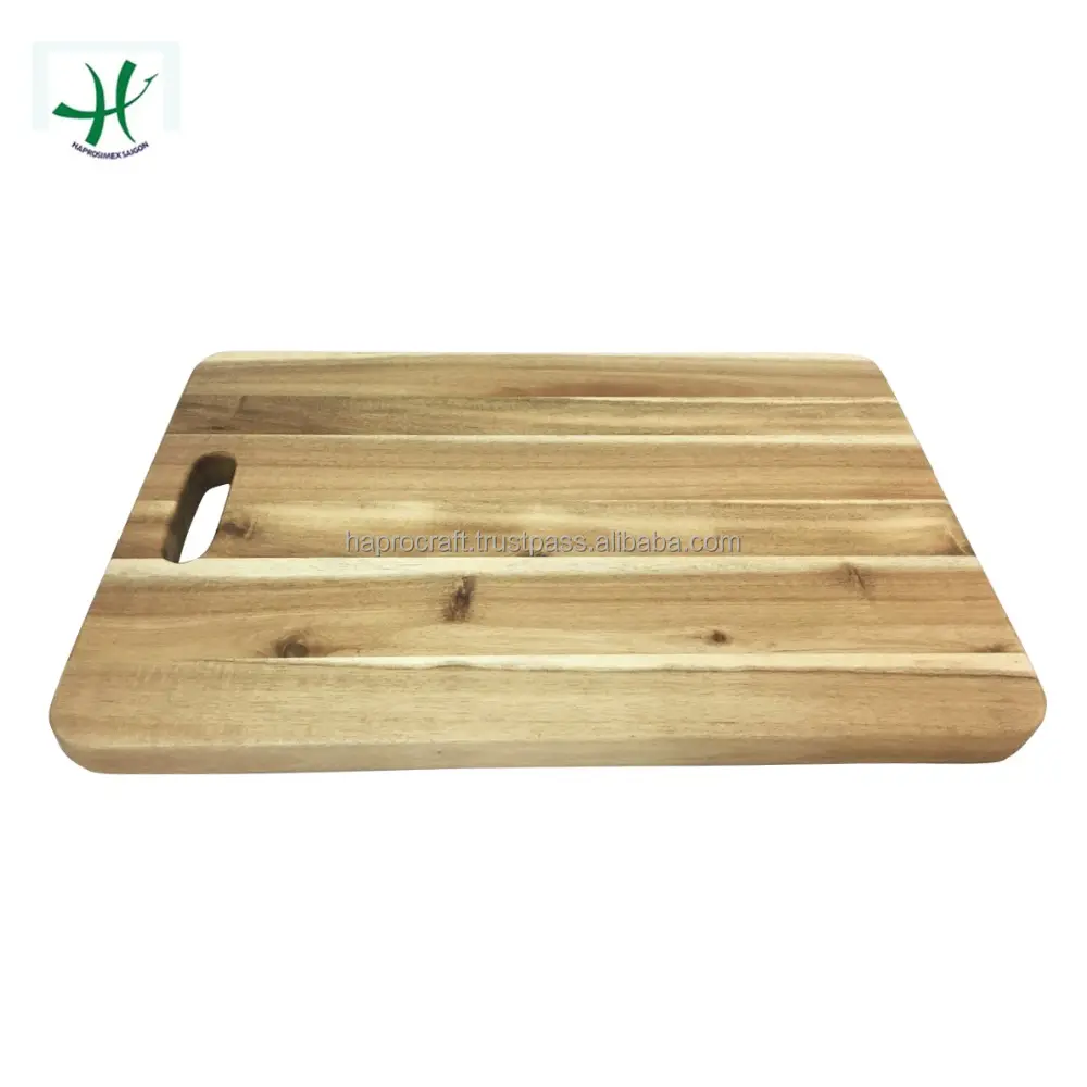 Rubber wooden cutting board, bamboo chopping board made in Vietnam, Kitchen chopping blocks