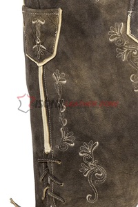 Anti-rides grande taille allemand Lederhosen Damen traditionnel Kurz Trachten avec techniques brodées - Product Image 3