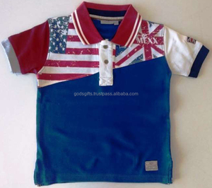 T-shirt col en v pour enfants, polo avec boutons, vêtements cool, boutique, vente en gros, - Product Image 3