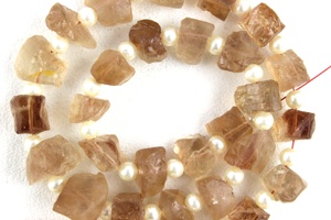 Venta Exclusiva de Topacio Imperial Marrón Natural, Grado AAA, 7-10 mm, Perforado en el Centro, Piedras en Bruto para Joyería, Colección de Estilo - Product Image 3