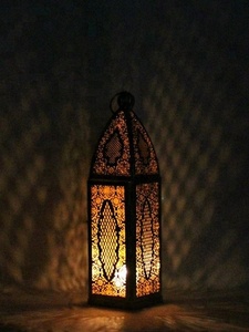 Moroccan <b>Gold</b> <b>Lantern</b> for Home Decoration for Christmas Festivities - Product Image 2