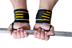 Muñequeras Deportivas GAF de Alta Calidad Antideslizantes de Algodón/Nailon para Levantamiento de Pesas con Cierre de Gancho y Bucle, Color y Logotipo Personalizables, Unisex - Product Image 6