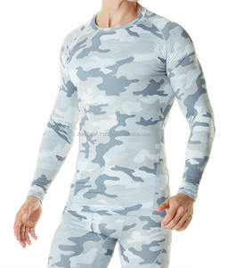 Chemises de Compression imprimées à séchage rapide, chemises de Fitness en Nylon Spandex à manches longues avec conception personnalisée et Logo - Product Image 2