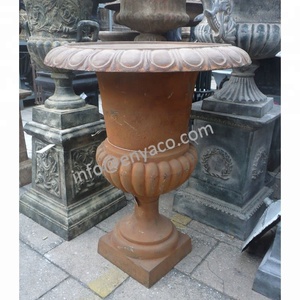 Pots de plantes Vintage en fer forgé, pot de grande taille pour jardin, vente en gros - Product Image 2